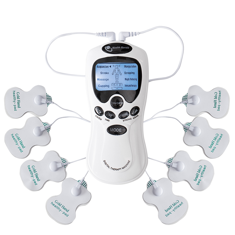 Instrumento de massagem elétrica ems máquina tentase massageador de pulso dezenas acupuntura estimulador muscular elétrico para pescoço costas corpo