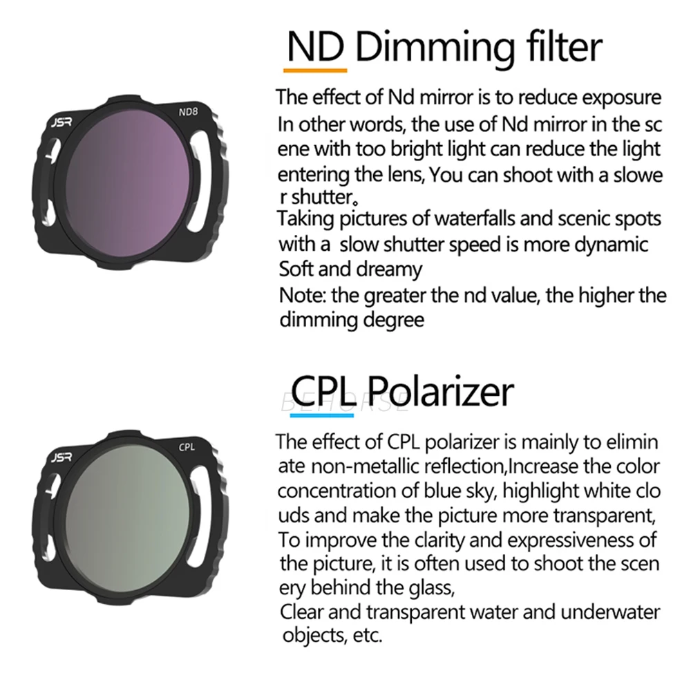 Adjustable Lens Filter for DJI Avata O3 Sky End ND Filter Set Filter Kit for Filter CPL NDPL MCUV Polarizer Camera Accessories