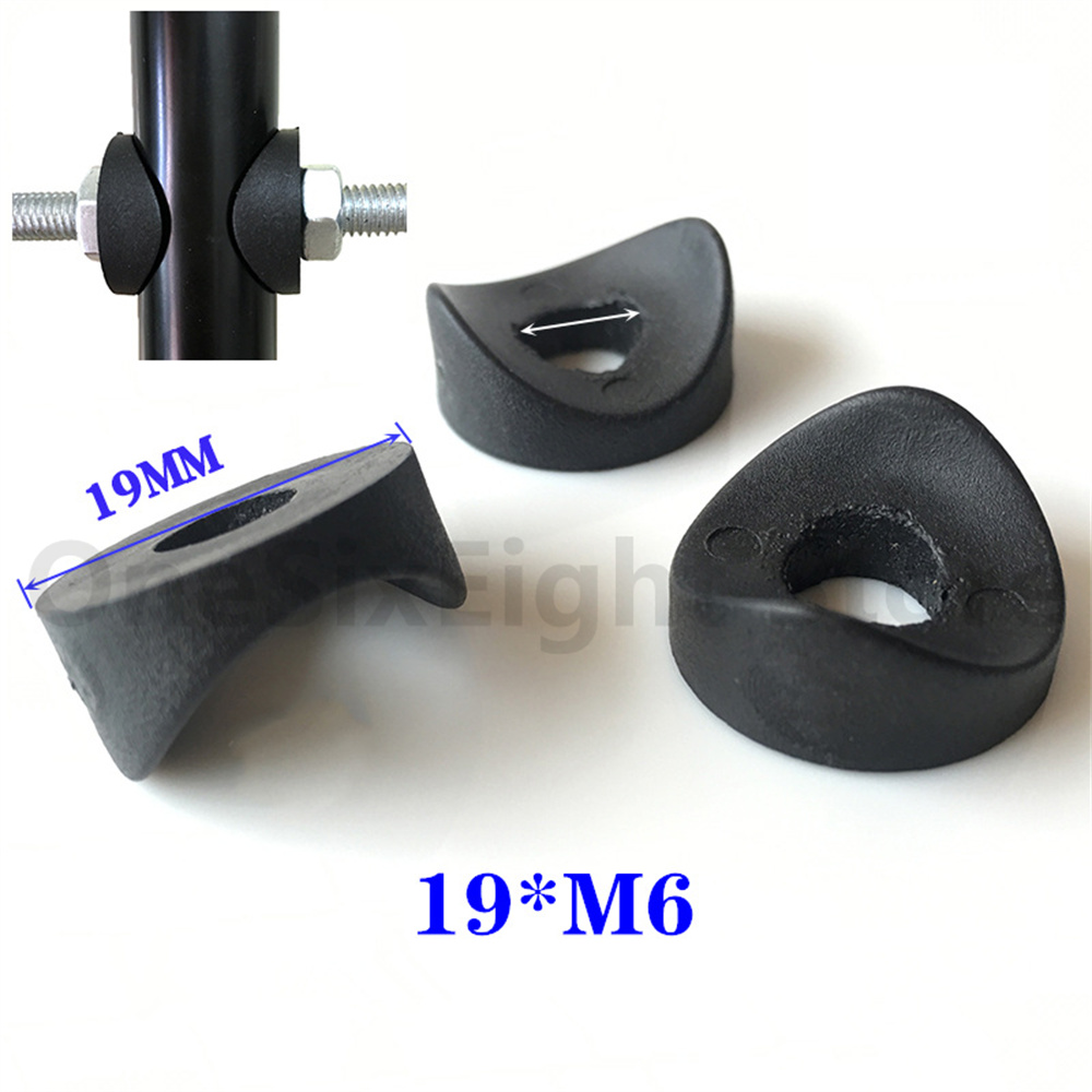 黒プラスチックラウンドワッシャー穴プラグ 16 × 6 ミリメートル-25 × 8 ミリメートル保護ガスケットダストシールエンドカバーキャップパイプボルト家具