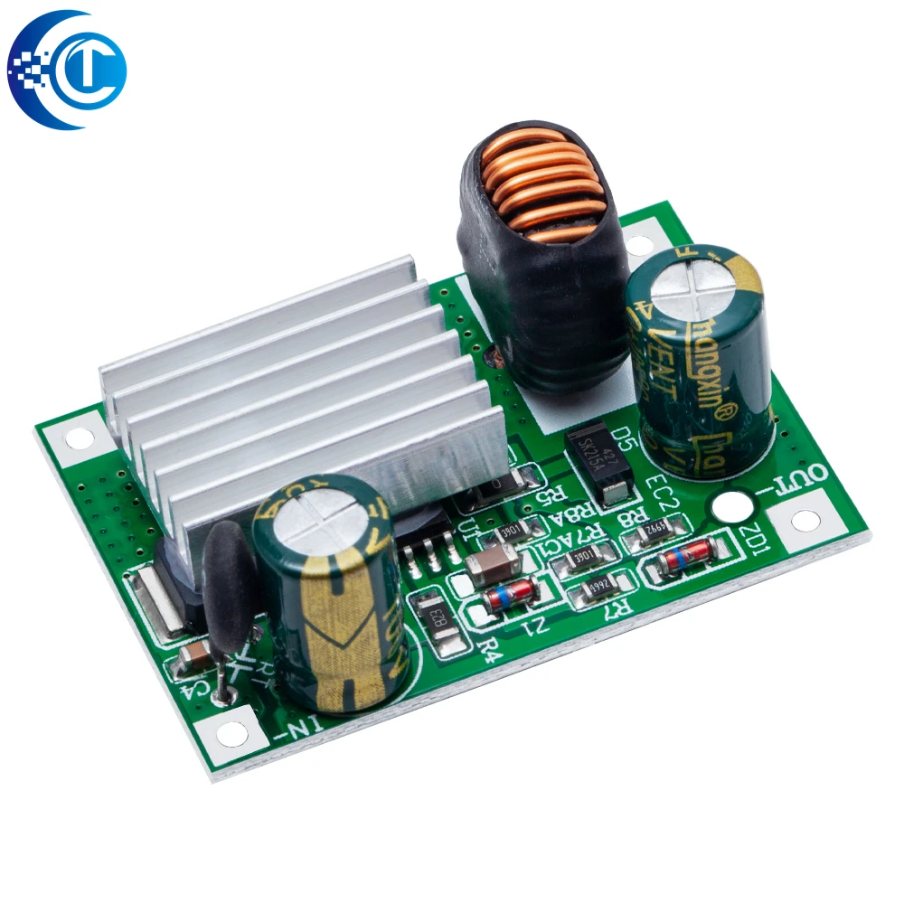 Modul Penstabil Konverter DC Buck: Input 9V/12V/24V-120V ke Output 5V/12V (3A) – Catu Daya Step-Down Non-Isolasi