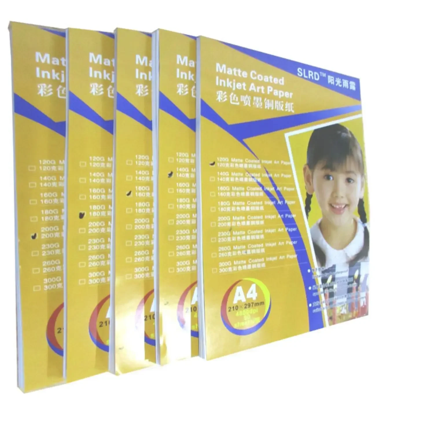 50 High-Quality A4 A3 A3+ Double-Sided High-Gloss Photo Paper Inkjet Printing High-Gloss Coated Paper Ink Quick-Drying And Tidy