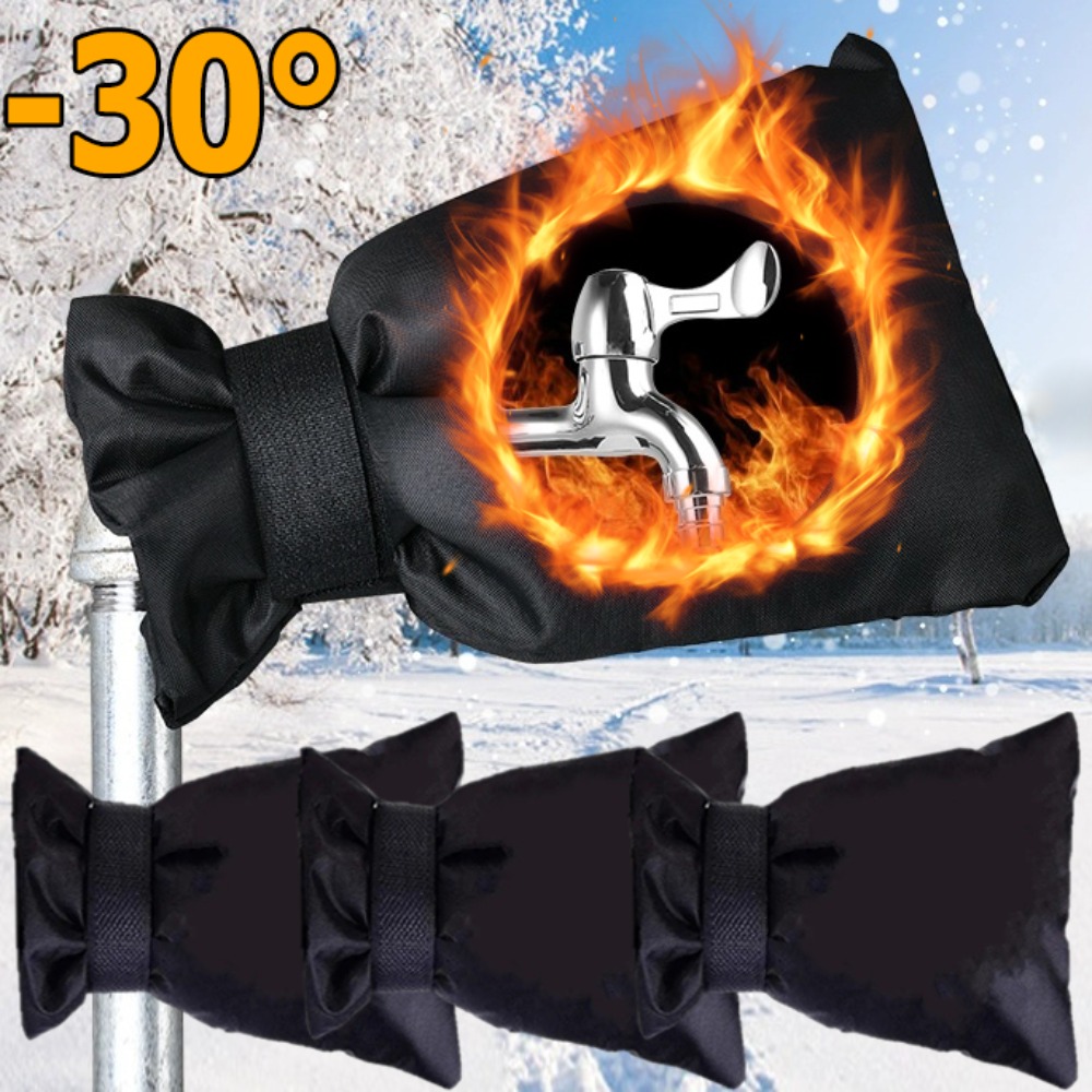 Защита от мороза, уличный чехол для смесителя для зимы, изолированная ткань Оксфорд, хлопковый рукав, предотвращает замерзание, растрескивание садового крана