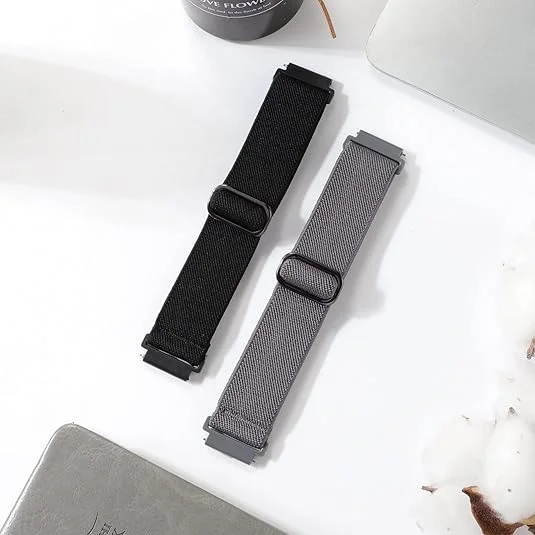 20mm/22mm band For Amazfit GTS 4/2/2e/3/GTS2 Mini/GTR/4/3/Pro/GTR2/42mm/stratos Nylon Elastic Watch Bracelet Amazfit bip strap