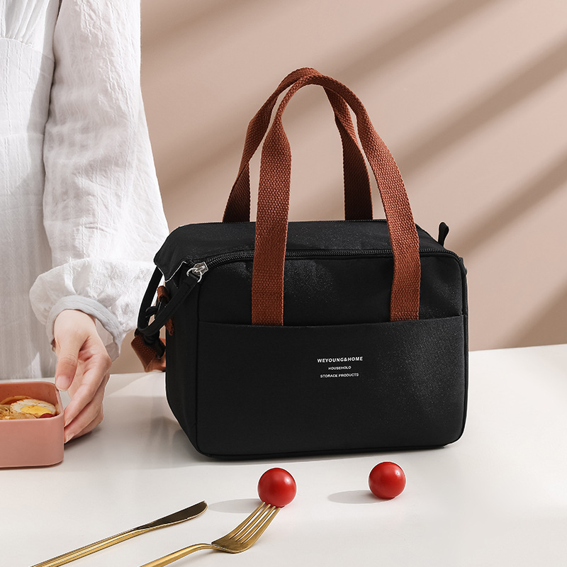 Borsa termica per il pranzo, borsa per il pranzo portatile per studenti, borsa per il pranzo da ufficio di alto valore, borsa per il pranzo impermeabile in foglio di alluminio