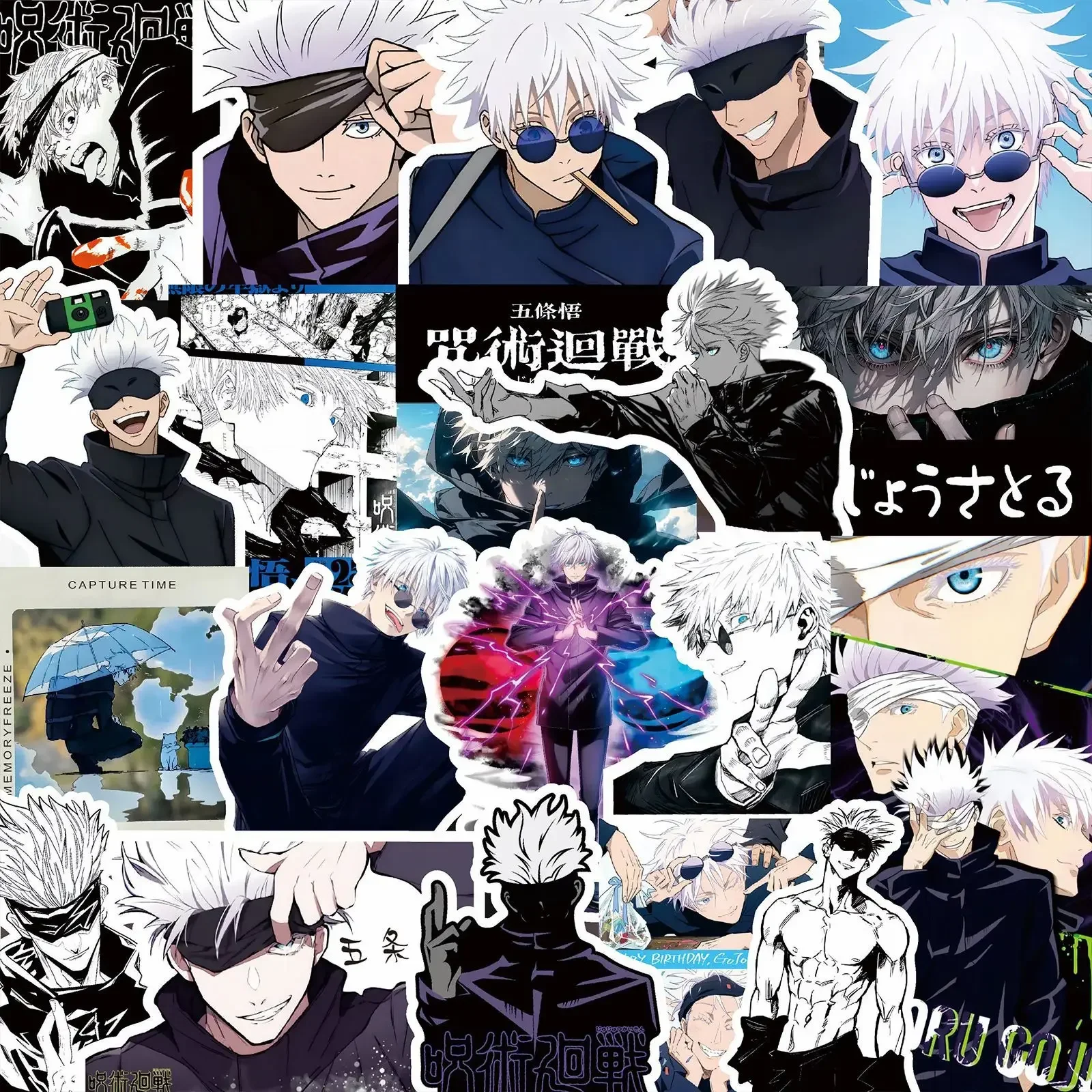 75PCS Del Fumetto Jujutsu Kaisen Anime Adesivi FAI DA TE Del Computer Portatile Del Telefono di Skateboard Per Bambini Adesivo Fresco Itadori Yuji Satoru Gojo Decal Toy
