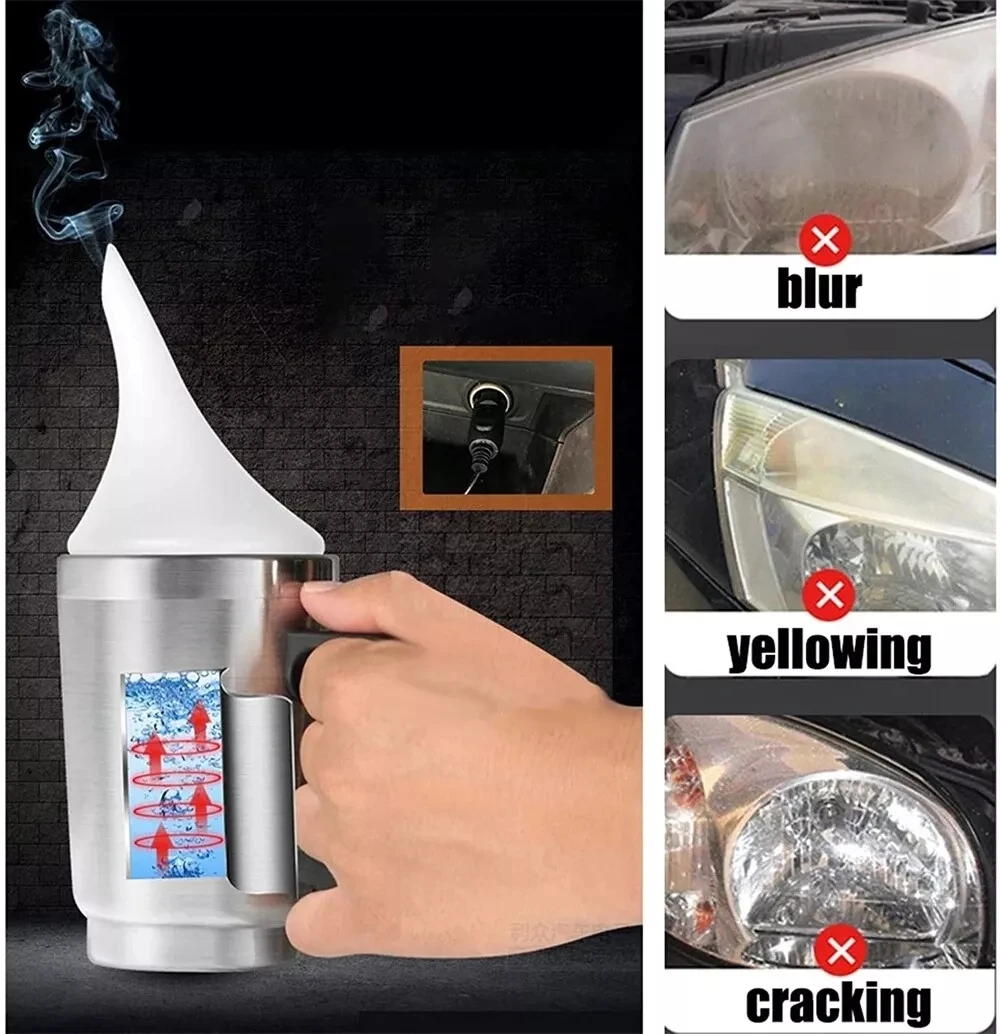Accessori per auto Kit di lucidatura per riparazione fari Kit di ripristino fari per auto Faro anti-graffio Pulizia dei dettagli Manutenzione