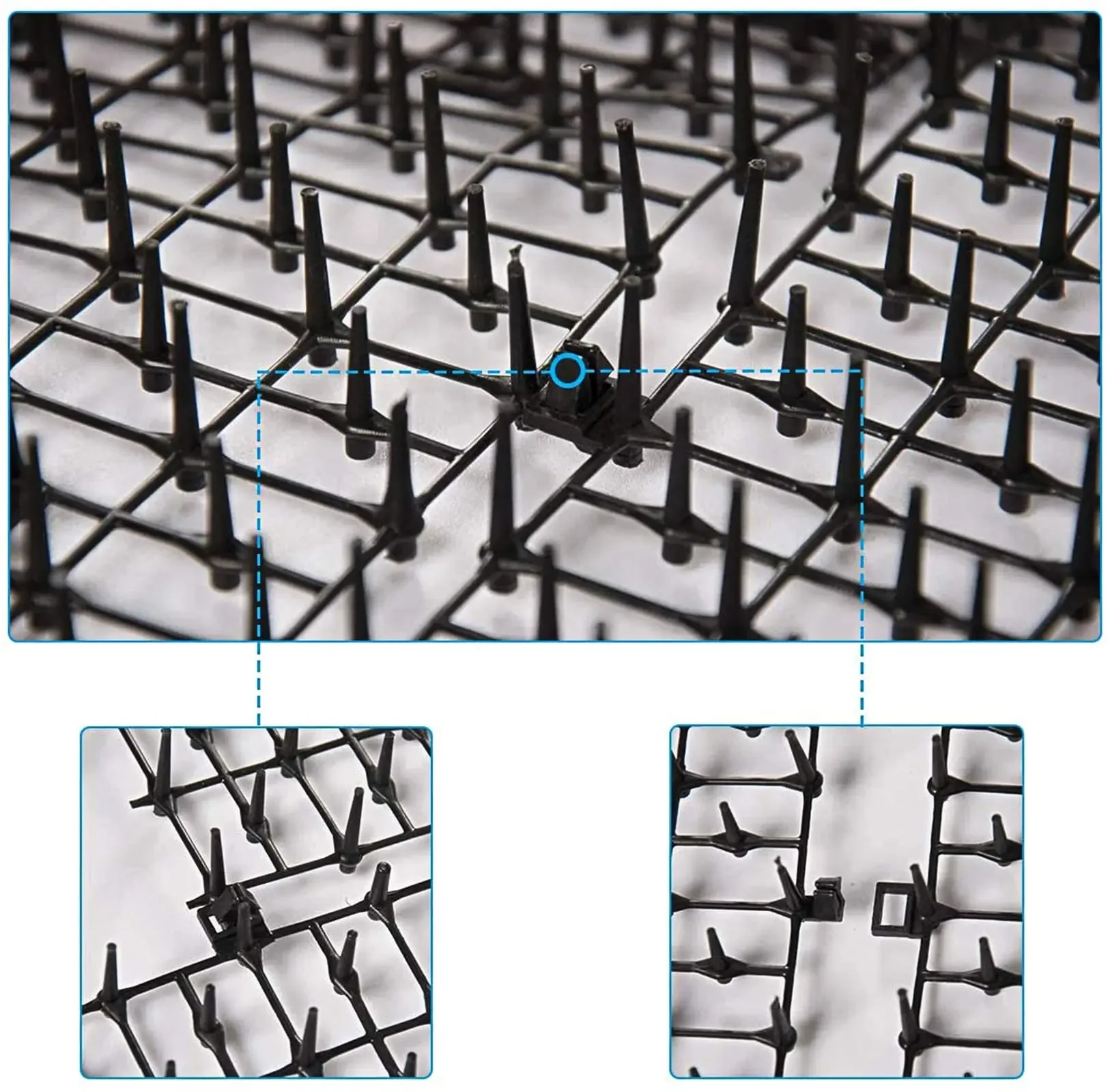2M สุนัข Cat Scat Mat สัตว์ยับยั้งพลาสติก Scarer-Spike เครื่องมือ ​ Polypropylene Anti Cat Mat เครื่องมือทําสวนในครัวเรือน