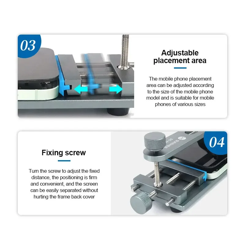 SUNSHINE SS-601G LCD-scherm Separator Mobiele telefoon Gratis verwarming Scherm Snelle verwijdering Klemarmatuur Tablet Splitter Tool