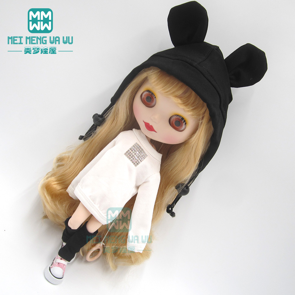 Blyth Puppenzubehör Kleidung Mode Sweatshirt, Schuhüberzüge, Sneakers für Blyth Azone Puppe Weihnachtsgeschenk