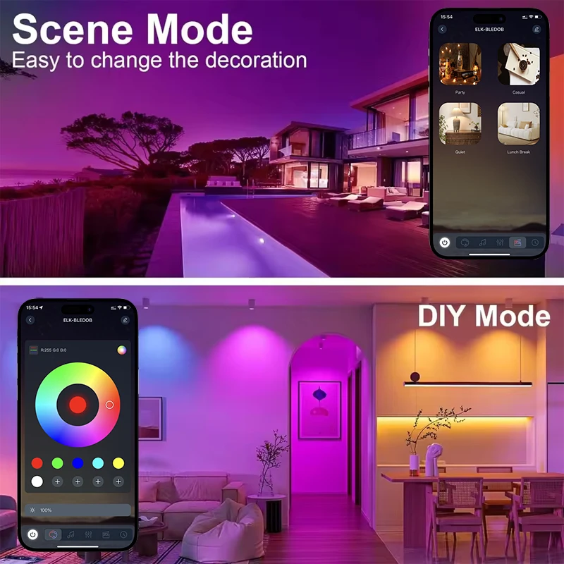 USB 5V Led Strip Light 5050 RGB Led Tape Bluetooth Wifi App Remote Control LED Room Light TV Backlight Strip Light Self-adhesive