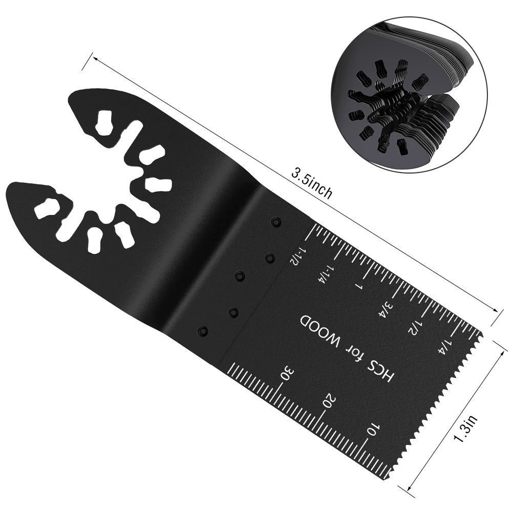 Hoja de sierra Universal oscilante, multiherramienta, escala recta, multiherramienta de corte de madera, para Dremel Milwaukee, 5-60 Uds.