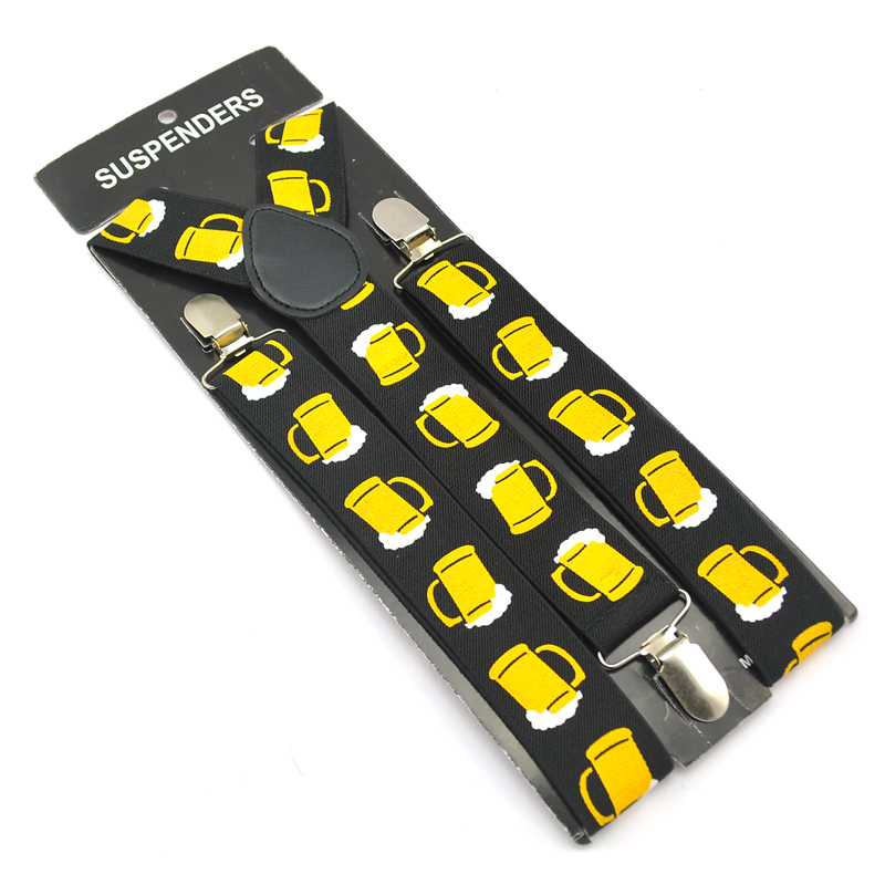 Подтяжки для мужчин, подтяжки на клипсе, эластичные подтяжки для брюк, держатель для брюк, ремень 3,5 см, игральные карты, покерные карты, подтяжки Gallus