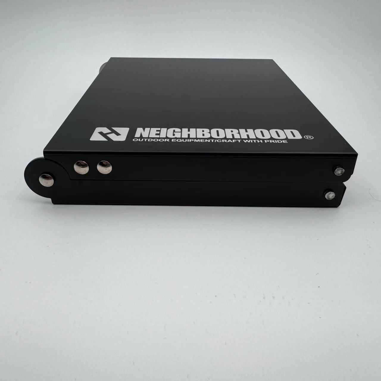 Mesa plegable ligera de aleación de aluminio para exteriores, mesa ultraligera para acampar y senderismo, color negro, NBHD