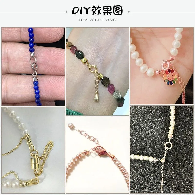 10Pcs สแตนเลสสตีล Stopper Spacers ตําแหน่ง CRIMP End Septum คลิปสําหรับเครื่องประดับ DIY สร้อยคอสร้อยข้อมือ CONNECTOR