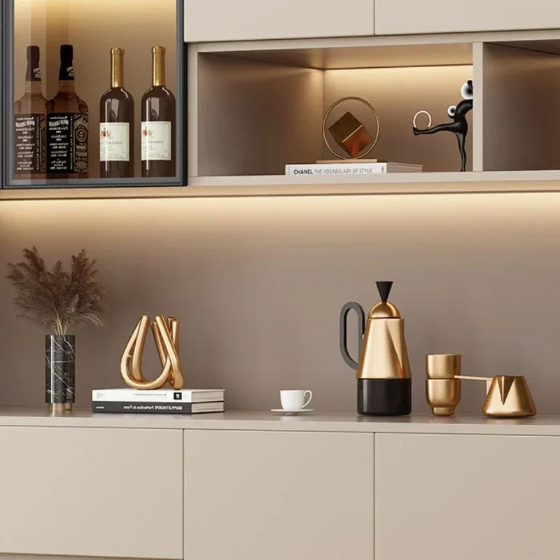 Luxus Rack Wein Schrank Kühlschrank Holz Glas Hängen Bar Wein Schrank Halter Display Supermarkt