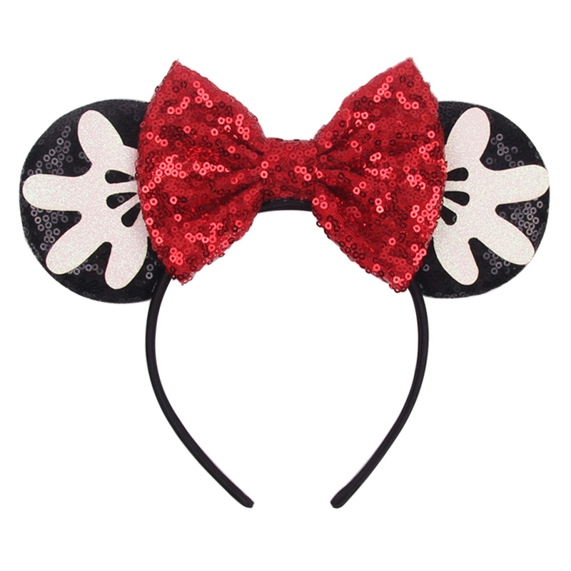 Accesorios para el cabello de Mickey de Disney, accesorios para el cabello de vestir para mujer, aros para el cabello de Mickey para fiestas y vacaciones