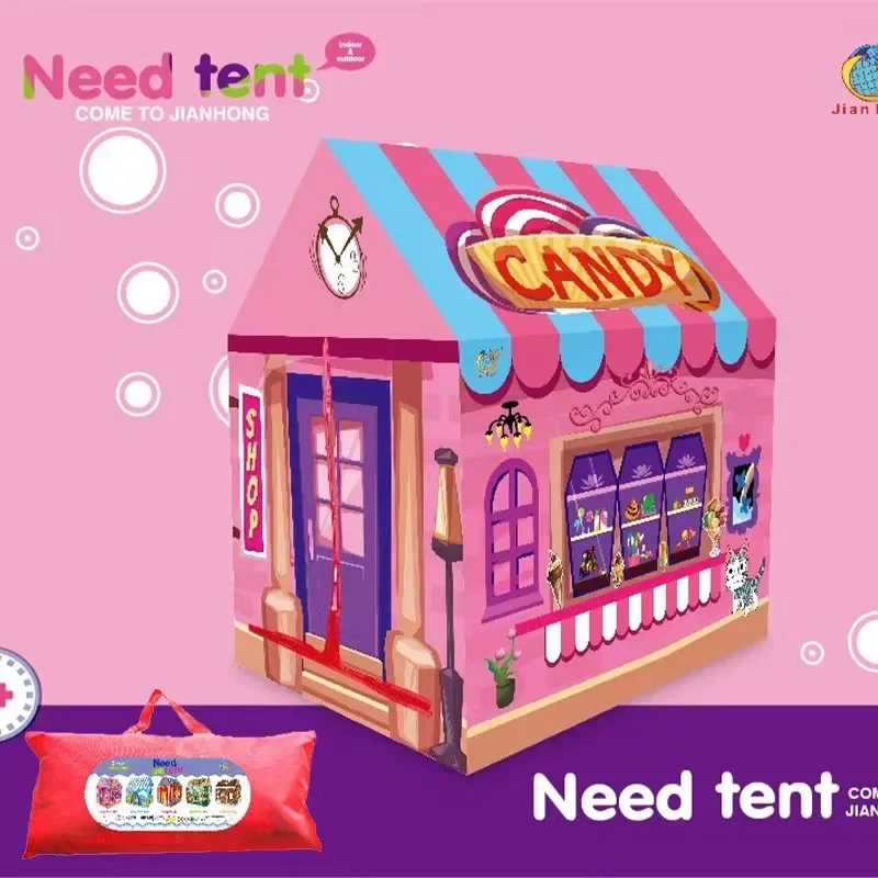 Trẻ Em Nhà Chơi Trò Chơi Lều Đồ Chơi Khủng Long Hồng Bé Trai Cây Kem Cô Gái Lâu Đài Công Chúa Di Động Ngoài Trời Trong Nhà Trẻ Em Lều nhà