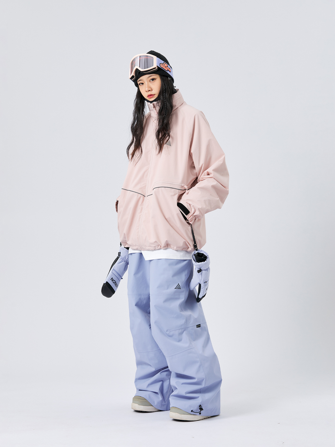 3L Ski Pants Women's Snowboard Warm Winter Waterproof Ski Pants Double Board Professional Loose Men's Snow Pants