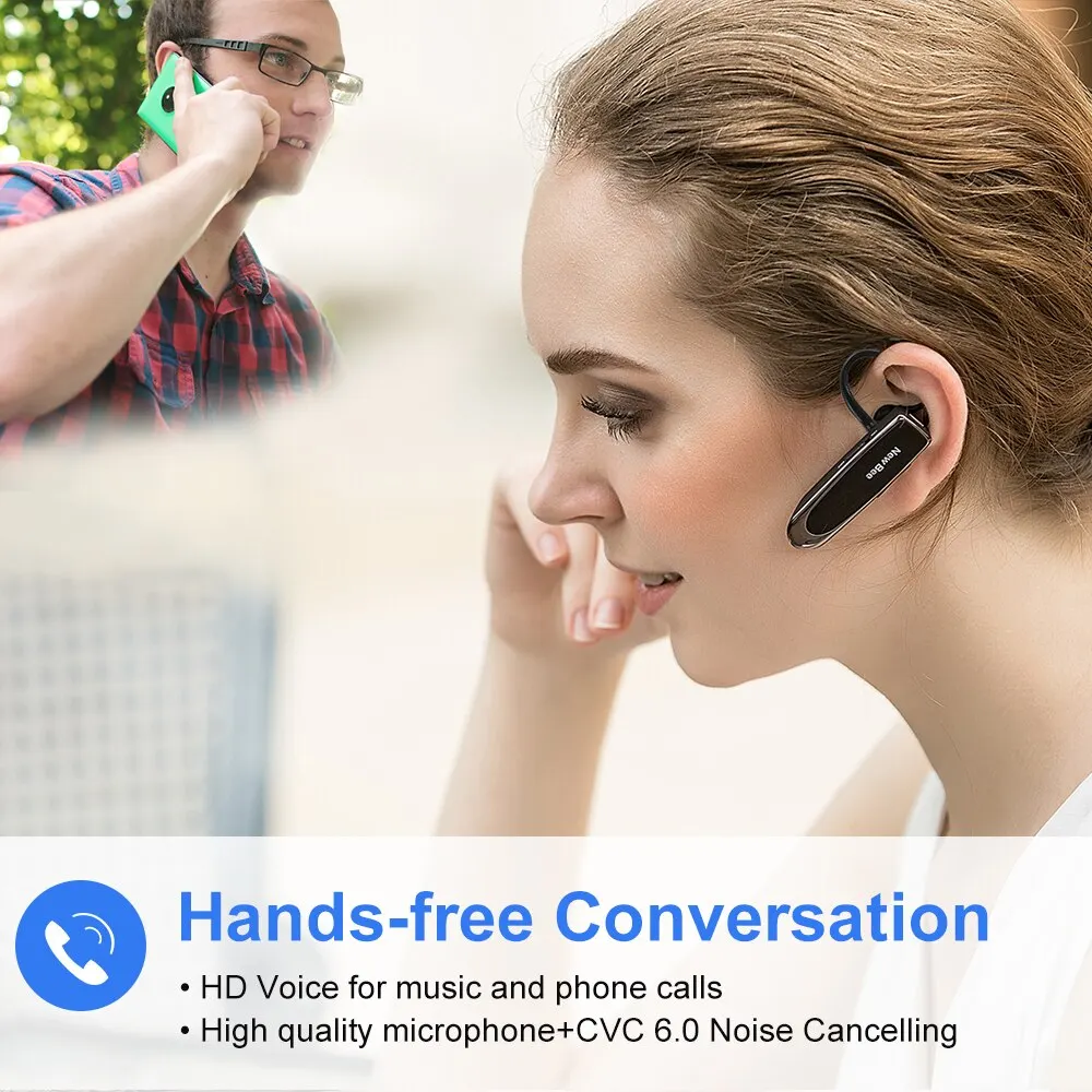 Nova abelha b41 sem fio bluetooth 5.0 fones de ouvido mãos-livres mini fone de ouvido 22h música jogando com microfone cvc 6.0 para iphones