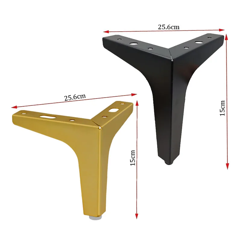 4 ชิ้น DIY เปลี่ยนโซฟาฟุตขาโลหะสําหรับเฟอร์นิเจอร์เท้าโมเดิร์นสามเหลี่ยมฟุตตู้โซฟาเก้าอี้ตู้โซฟาขา