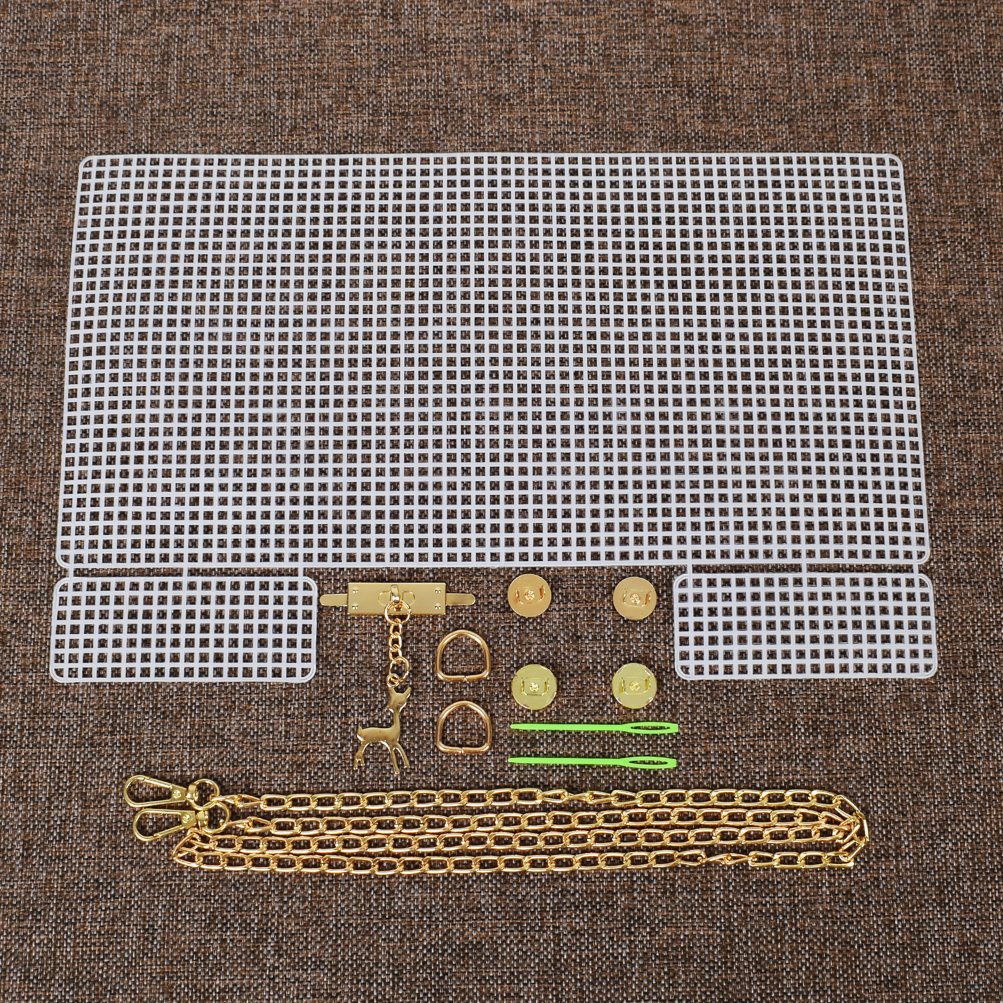 Ensemble de tissage auxiliaire en plastique, 6 pièces, matériel de bricolage, aide, sac exécutif, accessoires filet couverture pour sac à main, fait à la main