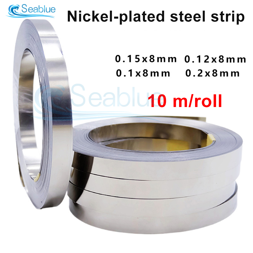 10m Nickel-Plattiert-Streifen 0,1/0,12/0,15/0,2mm Dicke Nickel hahn für 18650 26650 Zellen-Batterie-Pack Punkts ch weißen und Löten