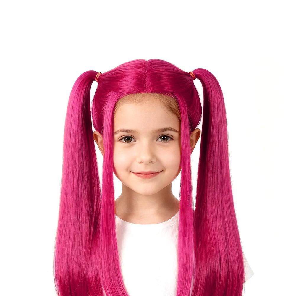 Demon Hunters Mira Rumi Zoey Cosplay Peruca para Menina Dia de Natal Peruca de dramatização de palco