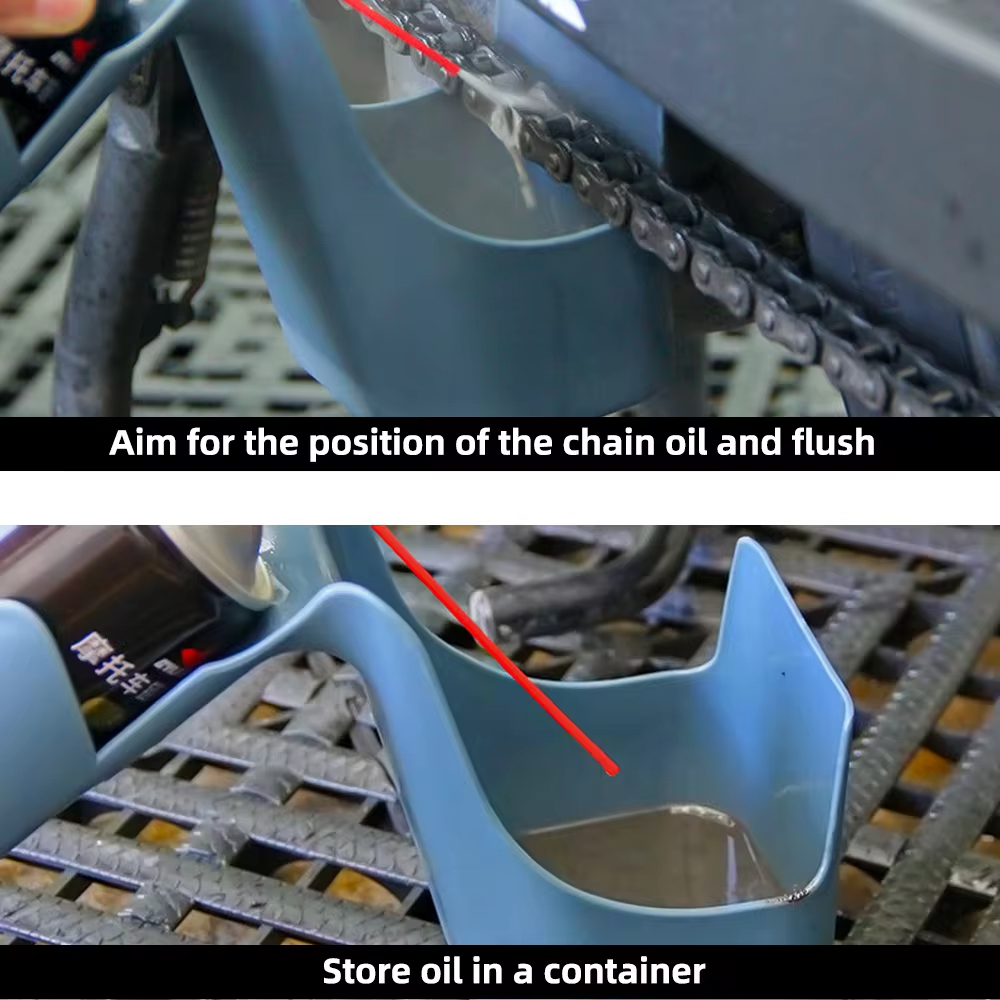 Motorcycle Bike Chain Oil Storage Tool Box Chain Cleaning Oil Splash-Proof Tool Agent Widely Used Chain Oil Anti-spray Tool