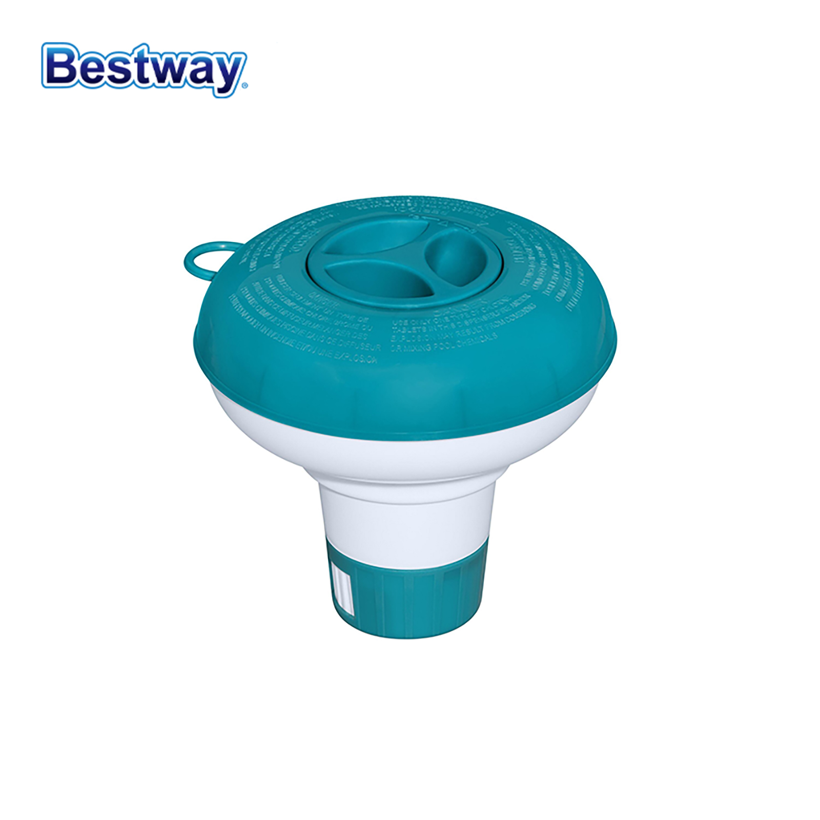 Bestway 58210 5 Zoll/12,7 cm Schwimmer, Chlor-Tabletten-Spender, Aquarium-Chlor-Tabletten-Spender für Whirlpools, drinnen und draußen
