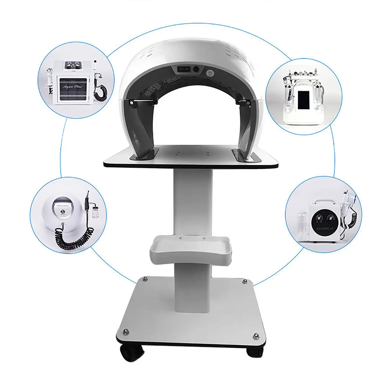 Carro de salón Mesa súper grande Carro rodante para SPA para máquina de belleza