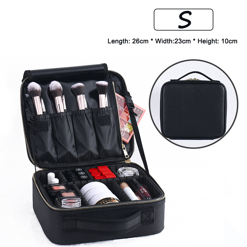 Professionele make-uptas voor dames Leren make-uptassen Waterdicht Oxford Reismake-uptas met grote capaciteit voor make-upartiest