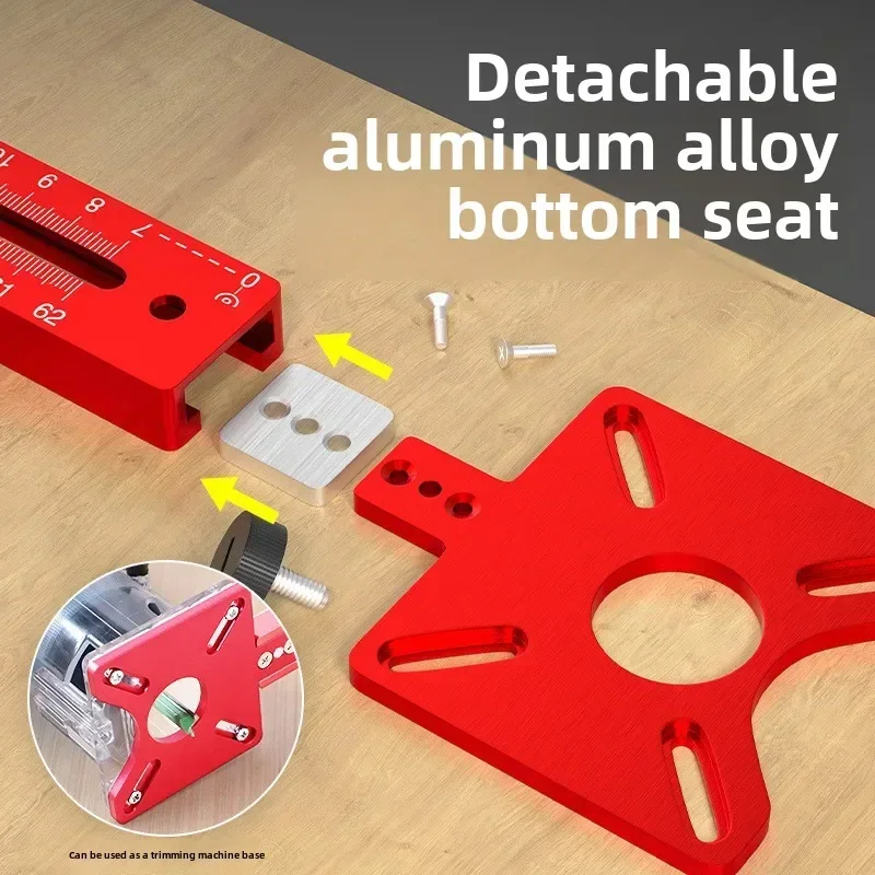 3 in 1 guides for milling Woodworking Cutting Milling Tool Circular Auxiliary Tool Aluminum Router Circle Cutting Trimmer Jig