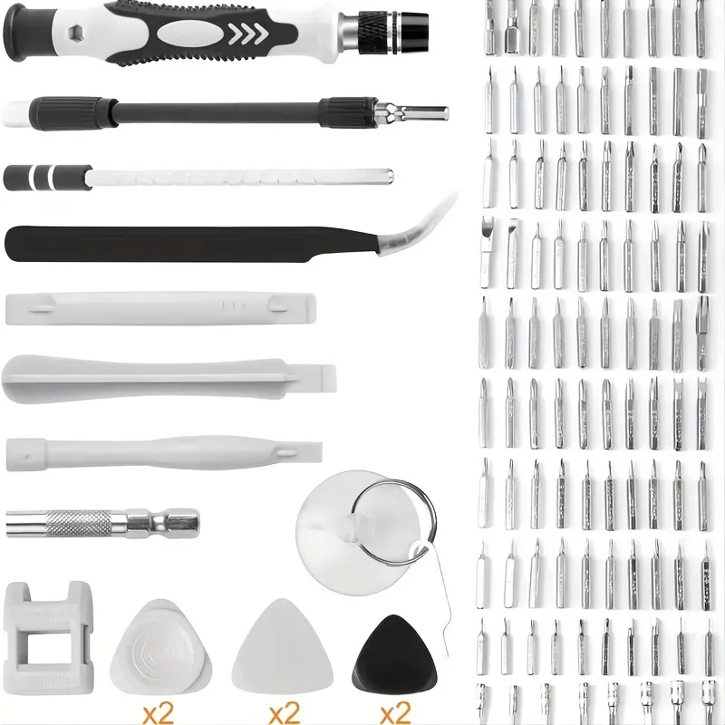 Präzisions-Schraubendreher, 115 in 1 Set, magnetische Mini-Schraubenmuttern, Bits, WÖCHEN, Multifunktions-Haushalts-Reparatur-Werkzeug-Set