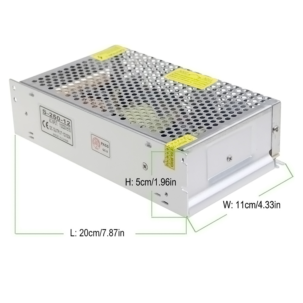 Alimentatore switching DC 5V 12V 24V 36V 48V 60W 360W 600W 800W 1000W Trasformatore AC 110 220V Adattatore SMPS per strisce LED CCTV