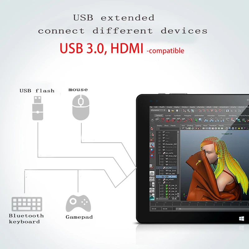 2022 New 10 inch 2 in 1 Laptop/Tablet PC IPS Touch Screen 2GB 32GB/64GB WiFi Dual Cameras Windows 10 Tablet Netbook