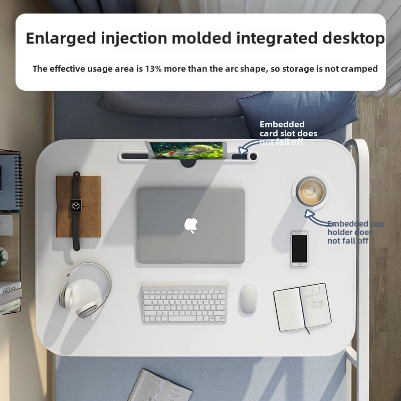 Multifunctional foldable bed table dormitory cartoon study computer desk for homecasual lazy desk