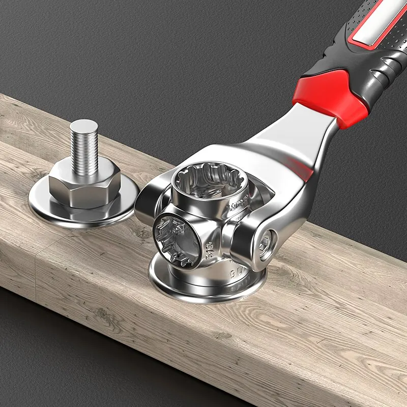 Multipurpose Tiger Wrench Tools, Catraca Universal, Parafusos Spline, Manga de Rotação, Ferramentas Manuais, Soquete Funciona, 360 Graus, 52 em 1