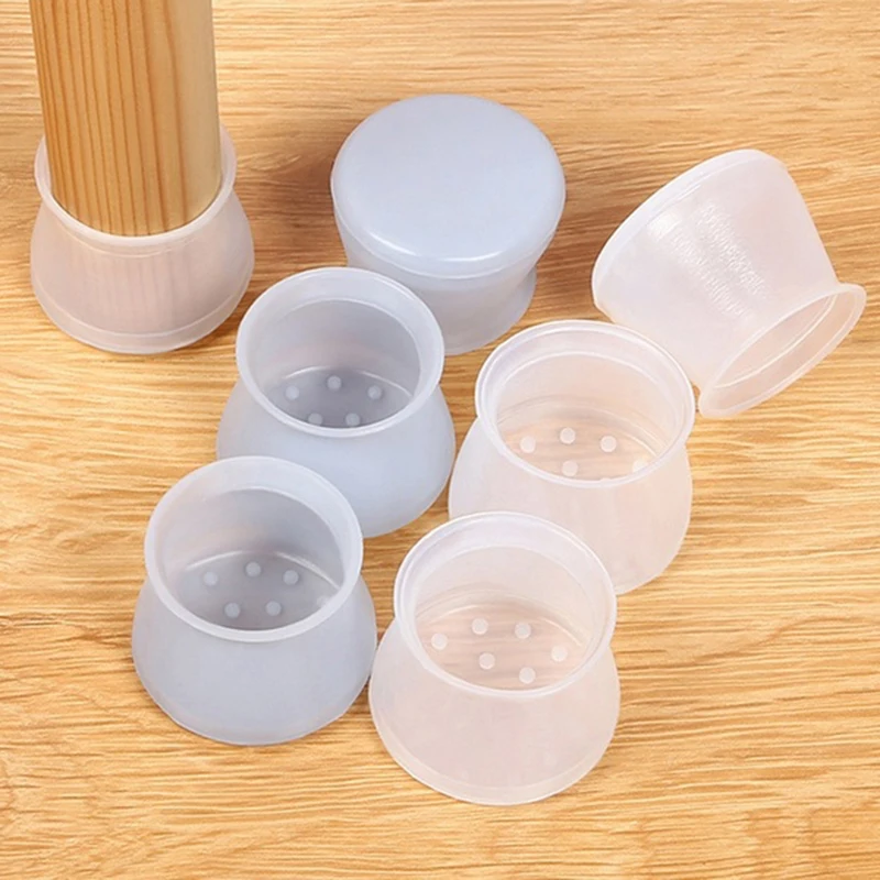 20 Chiếc PVC Đồ Chân Chống Chân Bàn Miếng Lót Sàn Bảo Vệ Cho Ghế Chân Bảo Vệ Sàn Nhà Chống Trơn Trượt chân Bàn