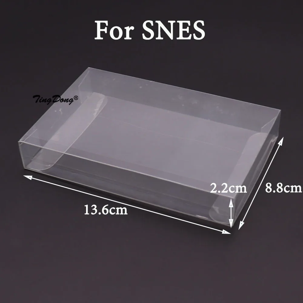 Caja de cartuchos de juego transparente, Protector de plástico PET para juegos CIB para N64 NES SNES para GB GBA GBC NGPC Switch PS5, 10 Uds.
