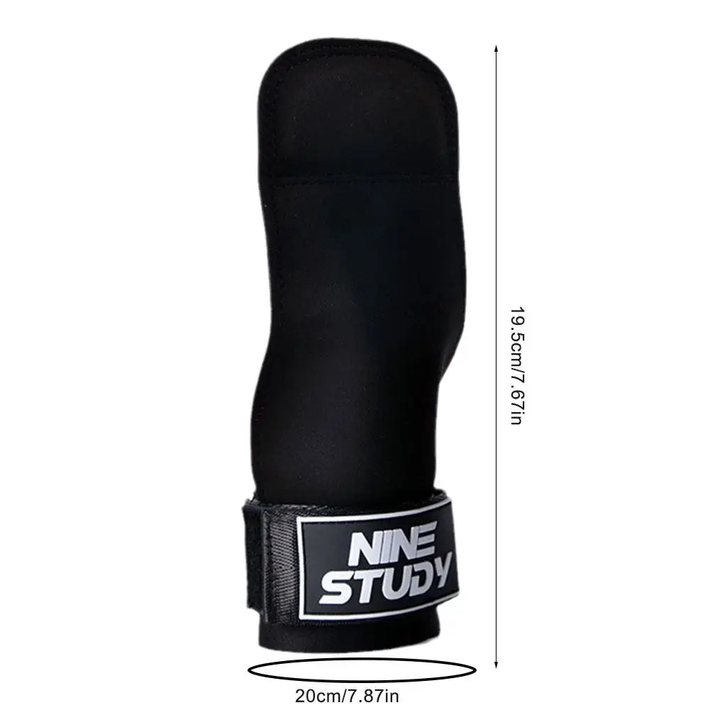 คู่ชั้น PU หนังถุงมือสายรัดข้อมือสําหรับยกน้ําหนัก Grips ผู้หญิงผู้ชาย GYM Deadlift Training Bench กด Pull-up ถุงมือ
