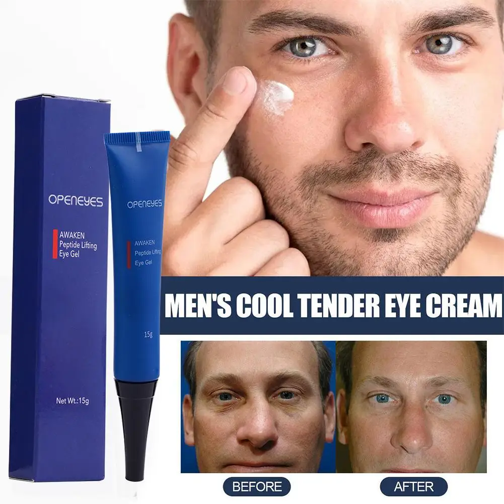 Anti Aging Men Eye Cream Moisturizing Lifting Gel Eye Serum Remove Dark Circle Puffiness Fine Lines Eye Bags Eyes Care
