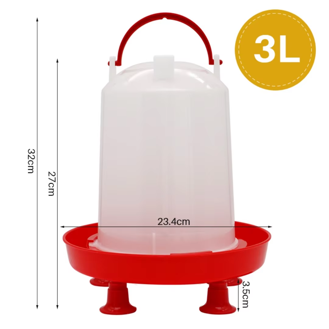 2 pçs 3kg/3l balde automático aves bebedor alimentador de frango barril de água balde de água codorna beber fazenda galinheiro fornecimento de água