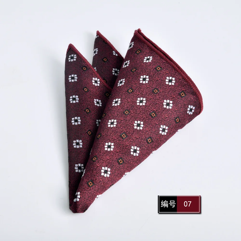 Neues 23*23cm Taschentuch für Männer Wein rot Einst ecktuch Luxus Herren Geschenk Business Anzug