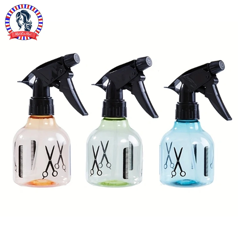 Ganmei garrafas de spray de água para cabelo, 8oz 250ml garrafa de spray de névoa fina de plástico vazia para soluções de limpeza, plantas de nebulização,