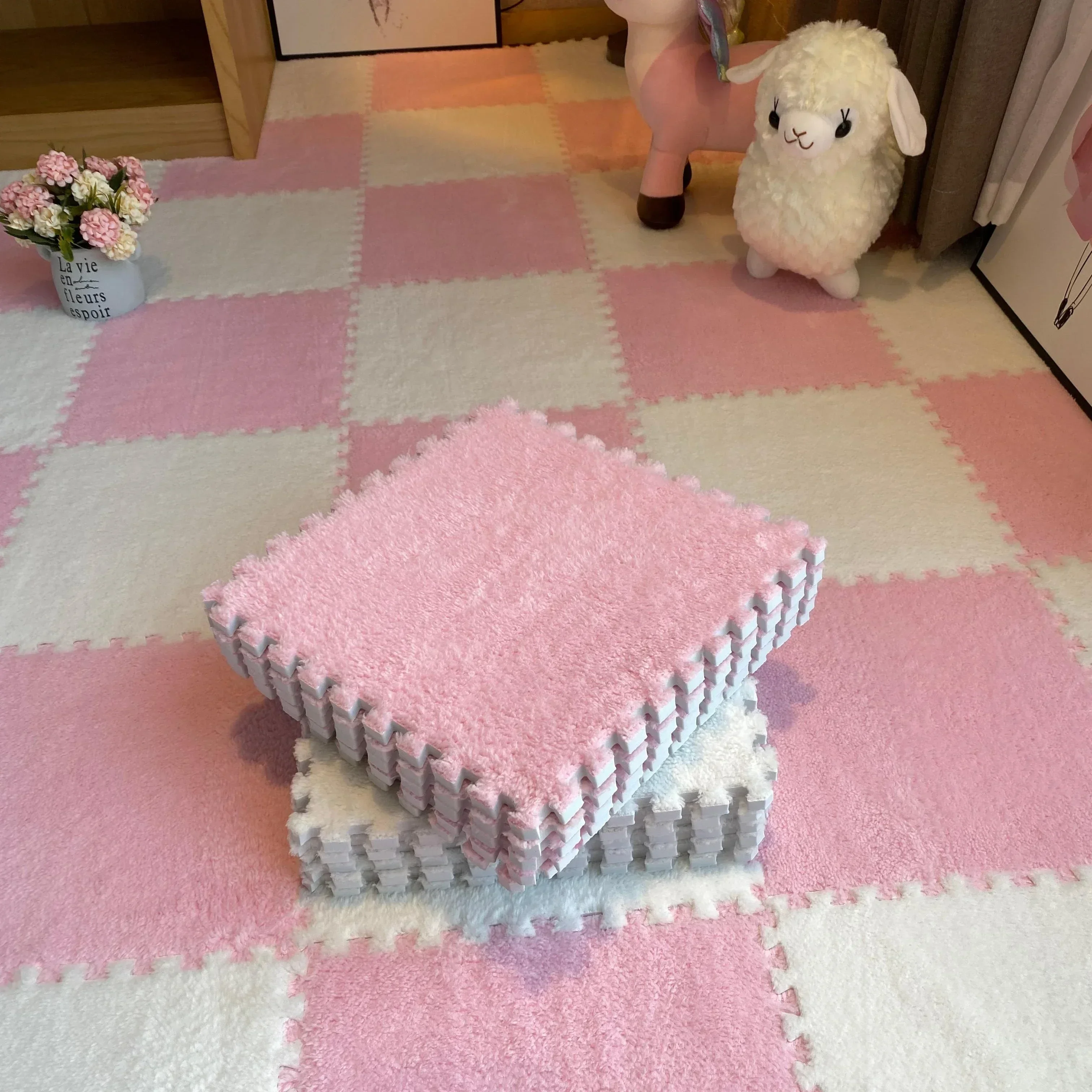 EVA โฟมเด็กปริศนา INTERLOCK เสื่อชั้น 30*30 ซม.ตุ๊กตาเด็กพรมเด็กเล่นเสื่อเด็กพรมของเล่น