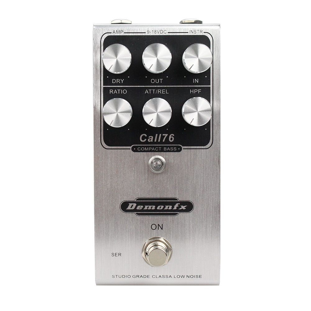 Demonfx Pedal de efecto de guitarra de alta calidad Wah distorsión Overdrive retardo reverb compresor Pedal de refuerzo