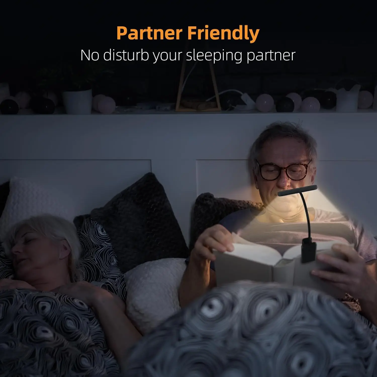 14Leds Boeklicht USB Oplaadbare Leeslamp Warm Koel Wit Daglicht Draagbare Flexibele Gemakkelijke Clip Nachtleeslamp