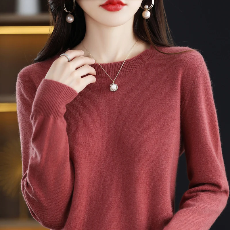 Kaschmirpullover Damen Strickpullover 100 % reine Merinowolle Wintermode V-Ausschnitt Top Herbst Warmer Pullover Weiche Pullover Kleidung
