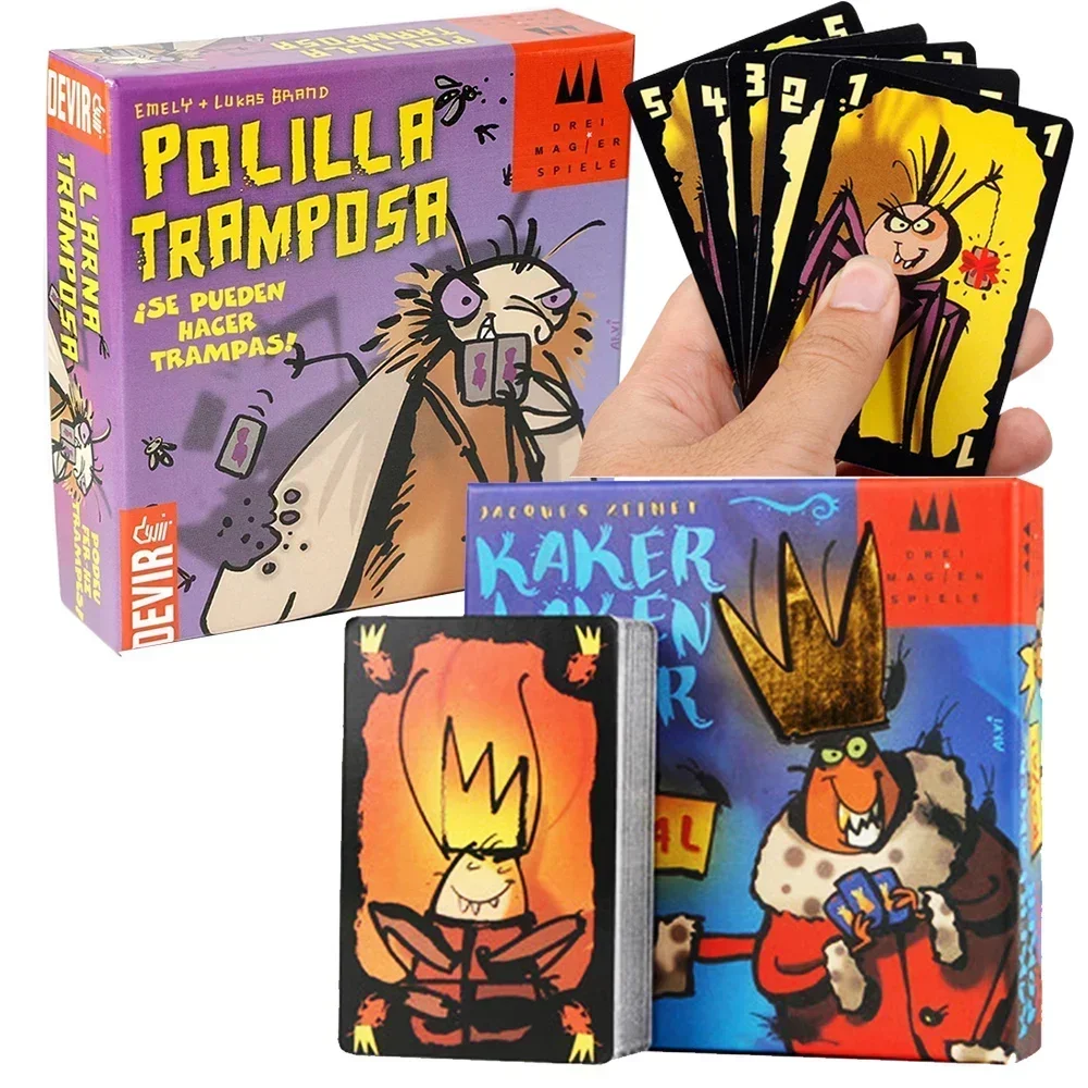 Mogel Motte Polilla Tramposa Card Game Devir-game moth cheate /Royal Cheating Moth Juego Polilla Tramposa, Juego de mesa, Ju
