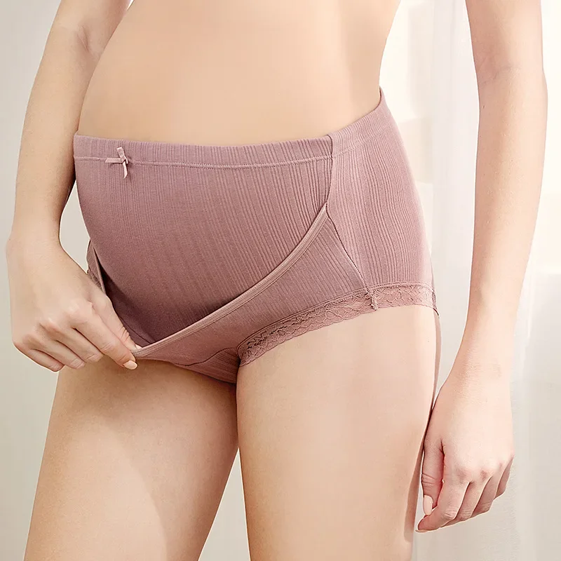 Bragas de maternidad para mujeres embarazadas, ropa interior de cintura alta, 2023 algodón